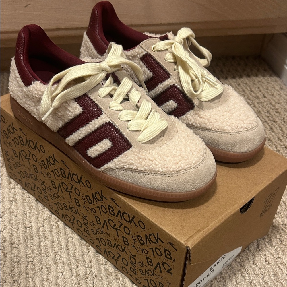 Back 70 Teddy Butter / Wine Fur Sneaker